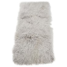 Bilay Mongolian Sheepskin Throw